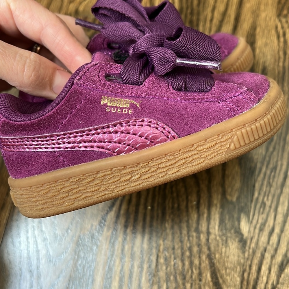 Toddler Size 5C Puma Purple Suede Sneakers‎ - Picture 9 of 9